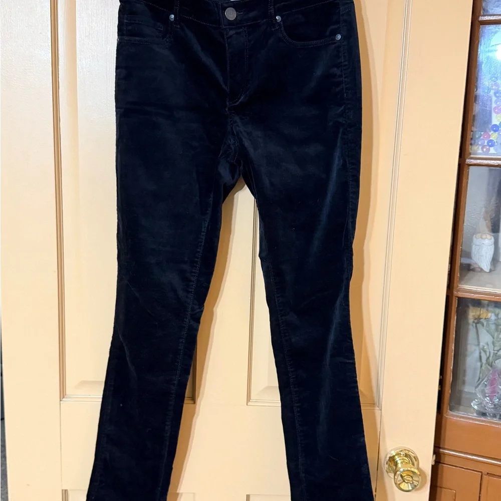 LOFT Black Modern Skinny Corduroy Pants‎